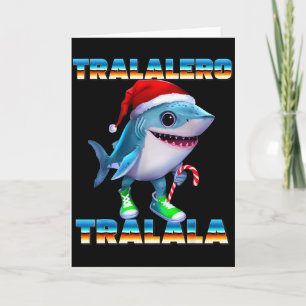 Tralalero Tralala Italien Brainrot Memes Weihnacht Karte