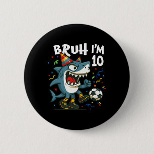 Tralalero Tralala Italienischer Brainrot Fußball 1 Button