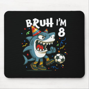 Tralalero Tralala Italienischer Brainrot Fußball 8 Mousepad