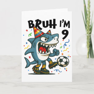 Tralalero Tralala Italienischer Gehirn Roter Junge Karte