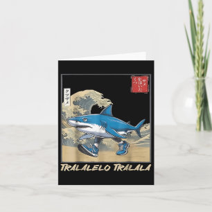 Tralalero Tralala Japanisch Funny Shark Italia Bra Karte