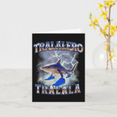 Tralalero Tralala Shark Meme Bootle Karte (Gelbe Blume)