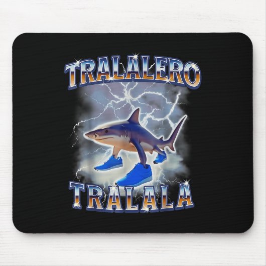 Tralalero Tralala Shark Meme Bootle Mousepad (Vorne)