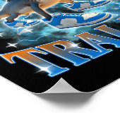 Tralalero Tralala Shark Meme Bootle Poster (Ecke)