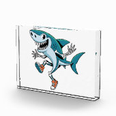 Tralalero Tralala SkeleBoo Halloween Design Fotoblock (Rechts)