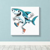 Tralalero Tralala SkeleBoo Halloween Design Leinwanddruck (Insitu (Holzboden))