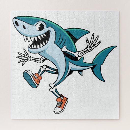 Tralalero Tralala SkeleBoo Halloween Design Puzzle (Vertikal)