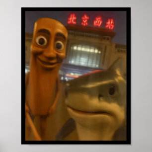 Tralalero tralala & tung tung sahur italienisch poster