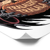 Tralalero Tralala Vampire Pumpkin Halloween Poster (Ecke)