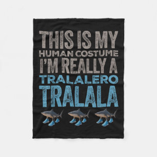 Tralalero Tralalala Menschliche Kostüme SonnenHall Fleecedecke