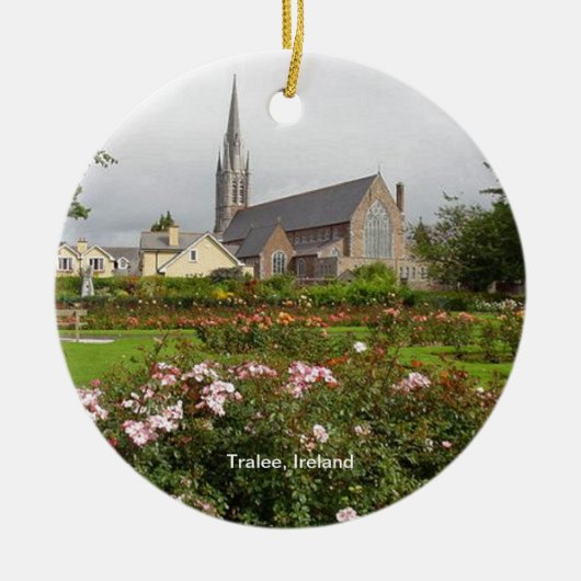 Tralee Ireland, Rose Garden, Town Park Keramik Ornament (Vorne)