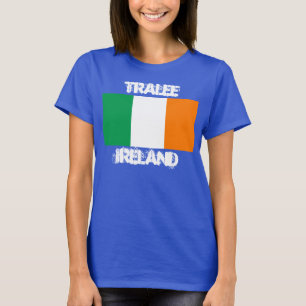 Tralee, Irland mit irischer Flagge T-Shirt