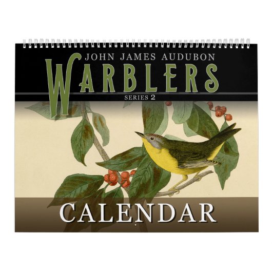 Trällerer Johns Audubon 2 Vögel Amerika-Kalender Kalender (Titelbild)