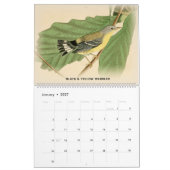 Trällerer Johns Audubon 2 Vögel Amerika-Kalender Kalender (Jan 2027)