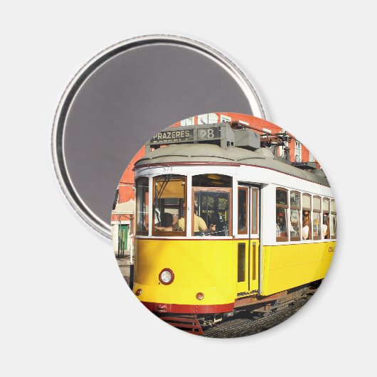 Tram 28, Lisbon, Portugal, Magnet (Vorderseite/Rückseite)