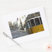 Tram 28, Lisbon, Portugal, Rechteckiger Aufkleber (Umschlag)