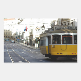 Tram 28, Lisbon, Portugal, Rechteckiger Aufkleber
