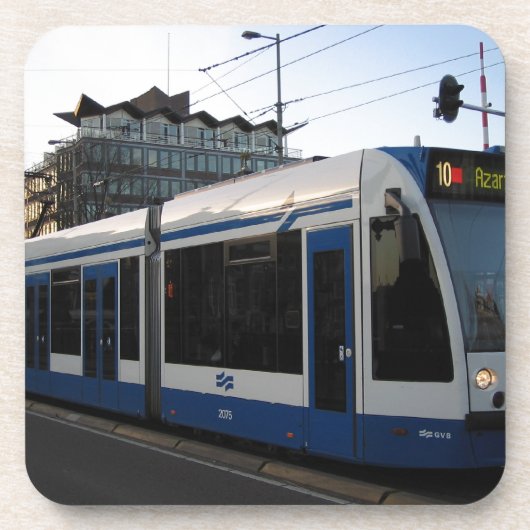 Tram Amsterdam Getränkeuntersetzer (Vorderseite)