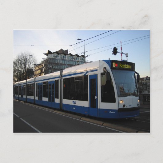 Tram Amsterdam Postkarte (Vorderseite)