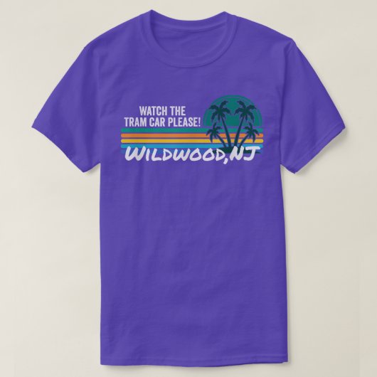 Tram Car Bitte Wildwood New Jersey NJ P T-Shirt (Design vorne)