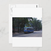 Tram In der Ukraine Postkarte (Vorne/Hinten)