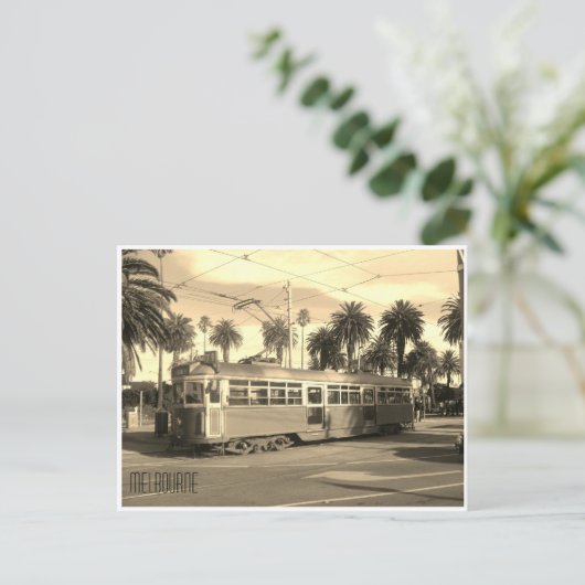 Tram melbourne postkarte (Stehend Vorderseite)