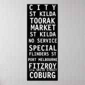 TRAM SCROLL MELBOURNE VINTAG POSTER (Vorne)