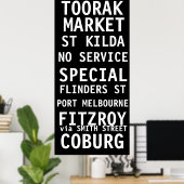 TRAM SCROLL MELBOURNE VINTAG POSTER (Heimbüro)