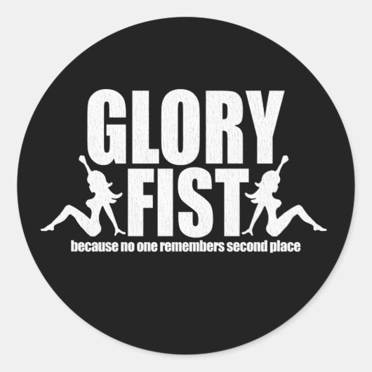 Tramp Briefmarke Sticker! Runder Aufkleber (Vorderseite)