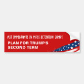 Tramp für Einwanderer Autoaufkleber (Vorne)