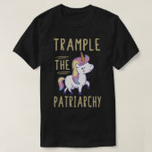 Trampeln Sie das Patriarchat, Feminista, zerschlag T-Shirt (Design vorne)