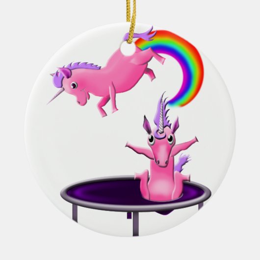 Trampelunicorn Keramikornament (Vorne)