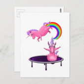 Trampelunicorn Postkarte (Vorne/Hinten)