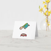 Trampolation Karte (Gelbe Blume)