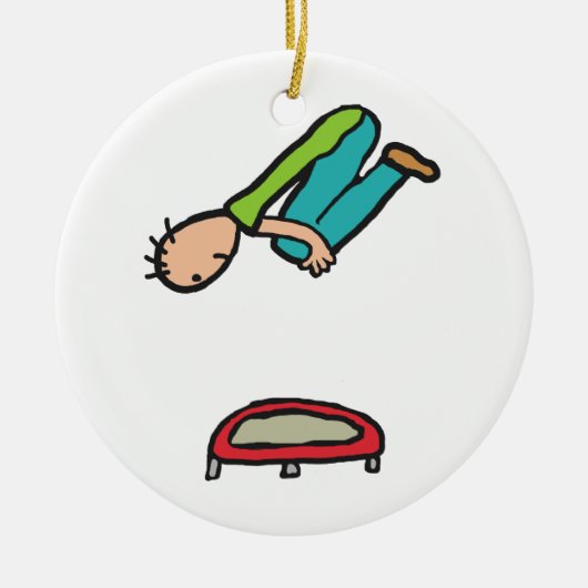 Trampolation Keramik Ornament (Vorne)