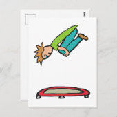 Trampolation Postkarte (Vorne/Hinten)