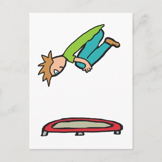 Trampolation Postkarte (Vorderseite)