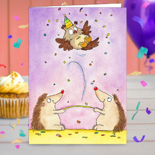 Trampolin Alles Gute zum Geburtstag Grußkarte von  Karte