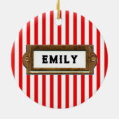 Trampolin Christmas Collectin Keramikornament (Hinten)