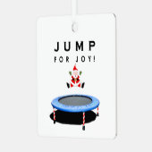Trampolin Christmas Collectin Ornament Aus Metall (Vorderseite links)