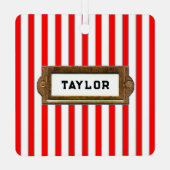 Trampolin Christmas Collectin Ornament Aus Metall (Rückseite)