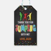 Trampolin Geburtstag Gefallen Tag - Junge Geschenkanhänger (Vorderseite)