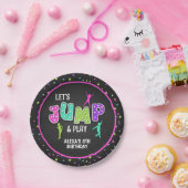 Trampolin Geburtstagsparty Plate - Mädchen Pappteller (Party)