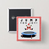 Trampolin-Geschenk für die Feiertage Button (Vorne & Hinten)