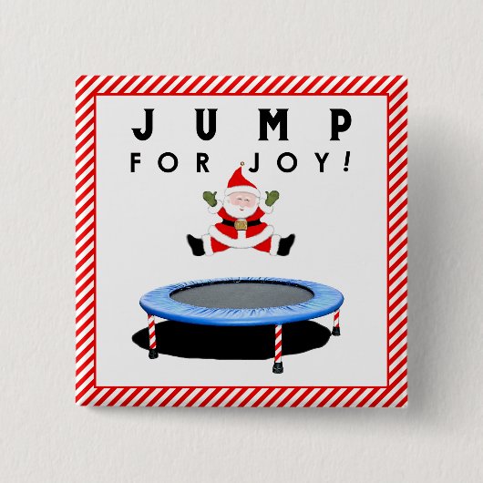 Trampolin-Geschenk für die Feiertage Button (Vorderseite)