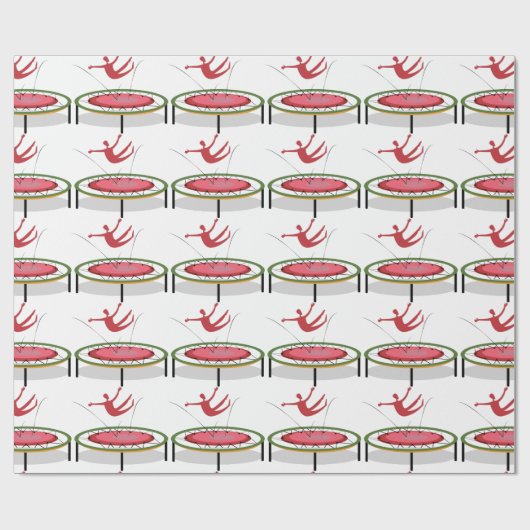 Trampolin Geschenkpapier (Flach)