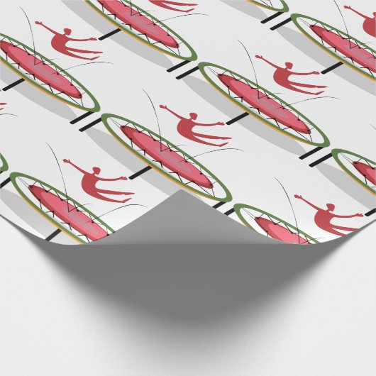 Trampolin Geschenkpapier (Ecke)