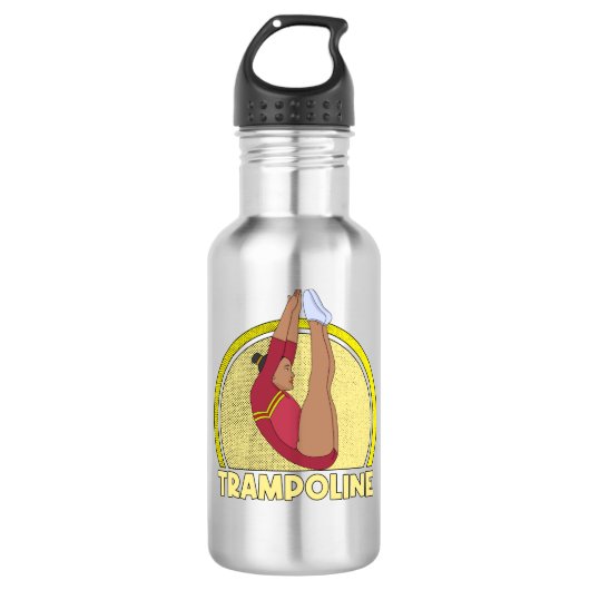 Trampolin Gymnastik Edelstahlflasche (Vorderseite)