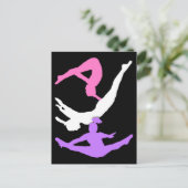 Trampolin Gymnastikkarte Postkarte (Stehend Vorderseite)