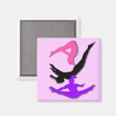 Trampolin-Gymnastikmagnet Magnet (Vorderseite/Rückseite)